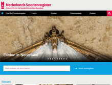 Tablet Screenshot of nederlandsesoorten.nl